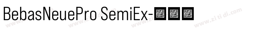 BebasNeuePro SemiEx字体转换
